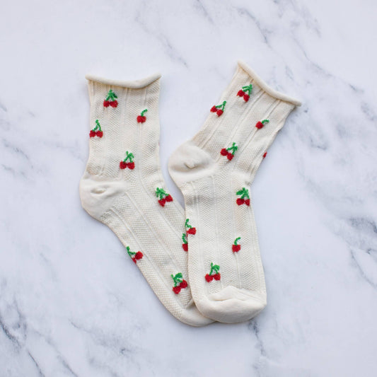 Chaussette ''Vintage Cherry'' Socks - Tiepology
