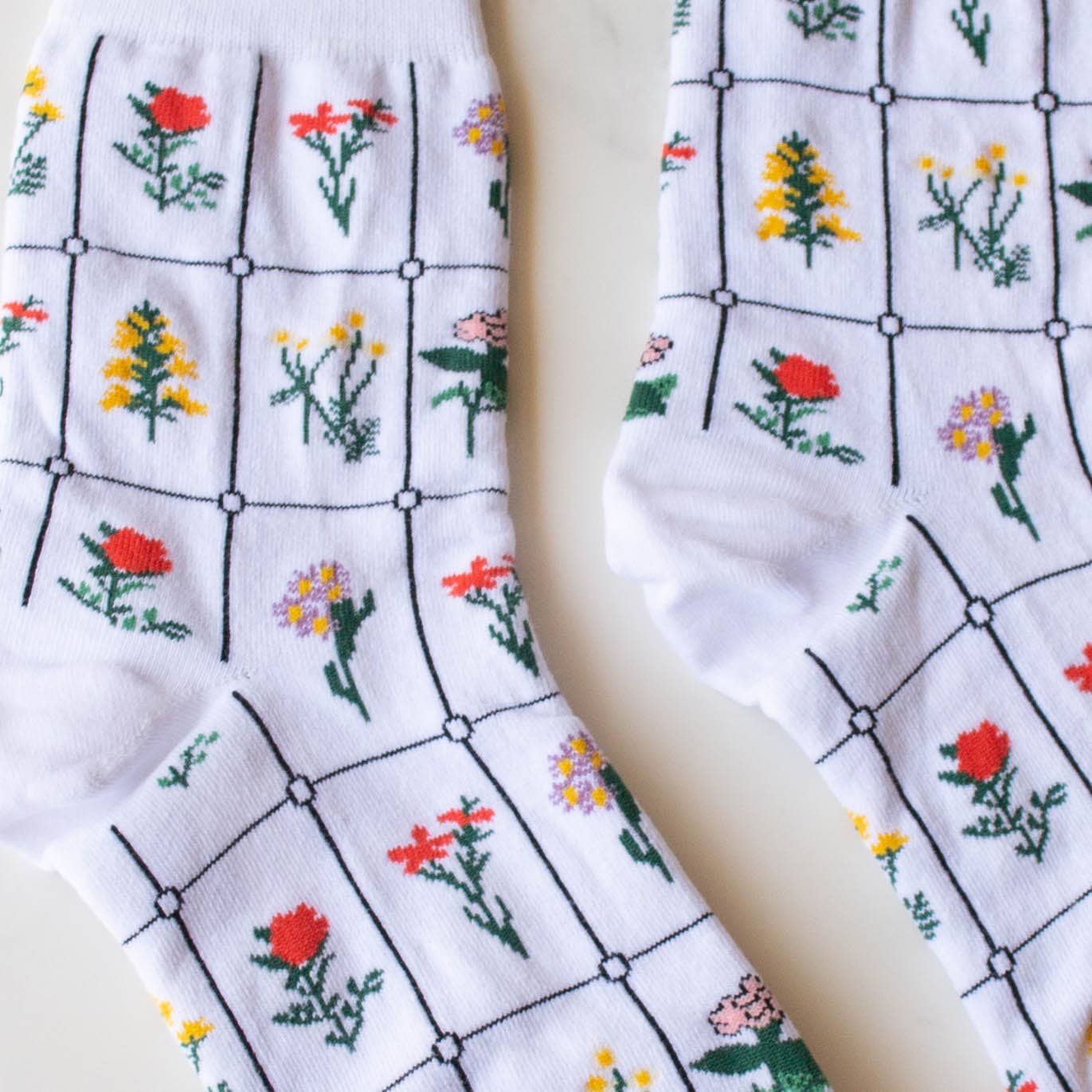 Chaussettes jardin botanique - Tiepology