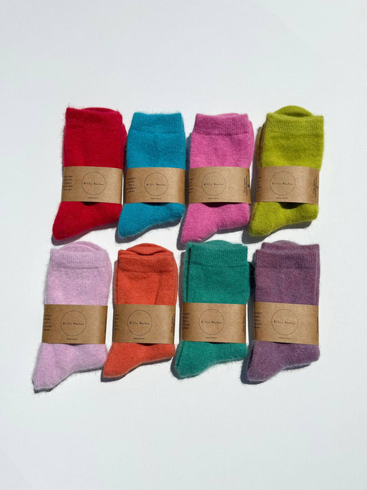 Chaussettes moelleuses angora - Fluffy Angora Socks - Billy Bamboo