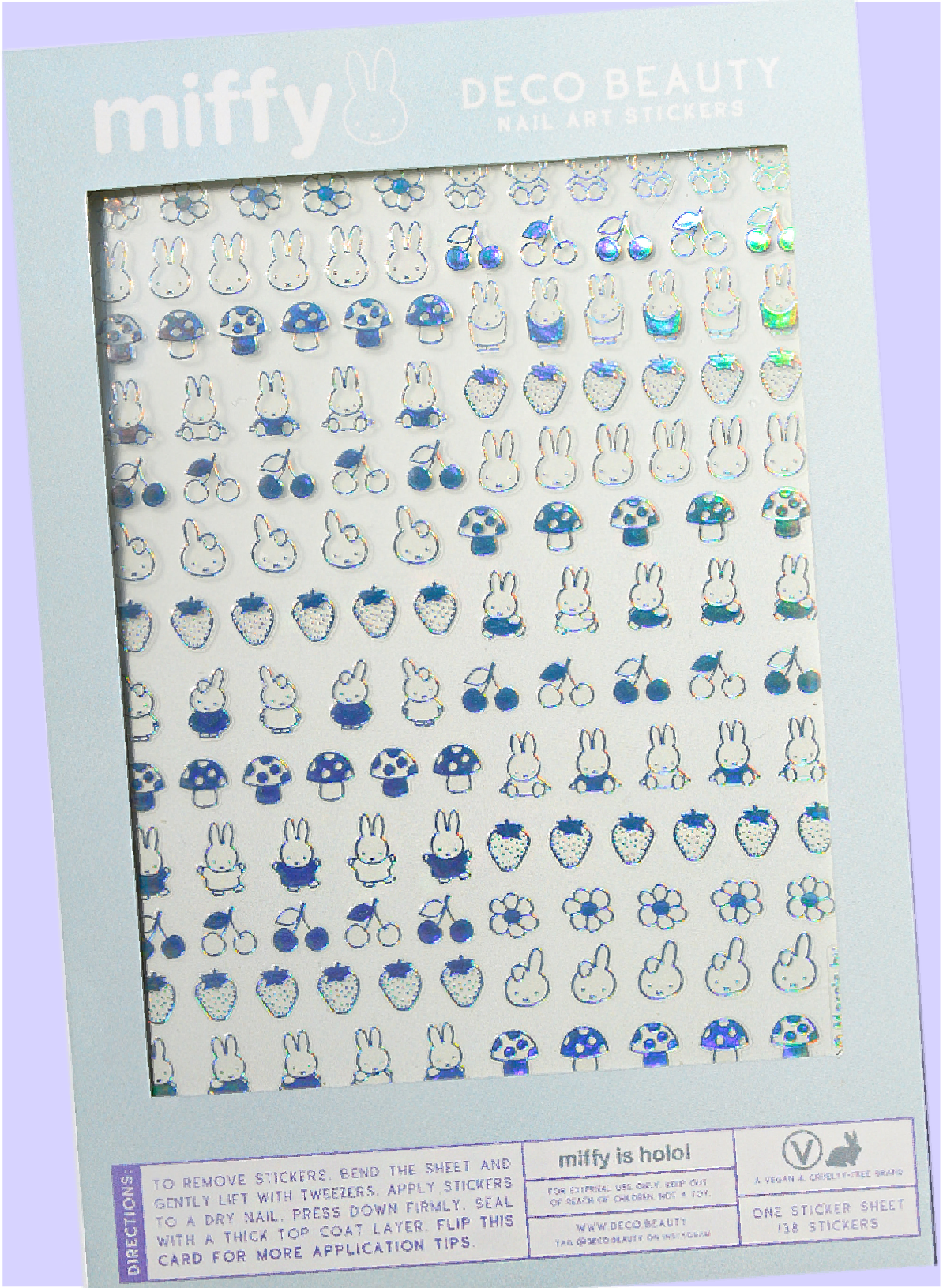Stickers Ongles Nail Art  MIFFY IS HOLO! - Deco Beauty
