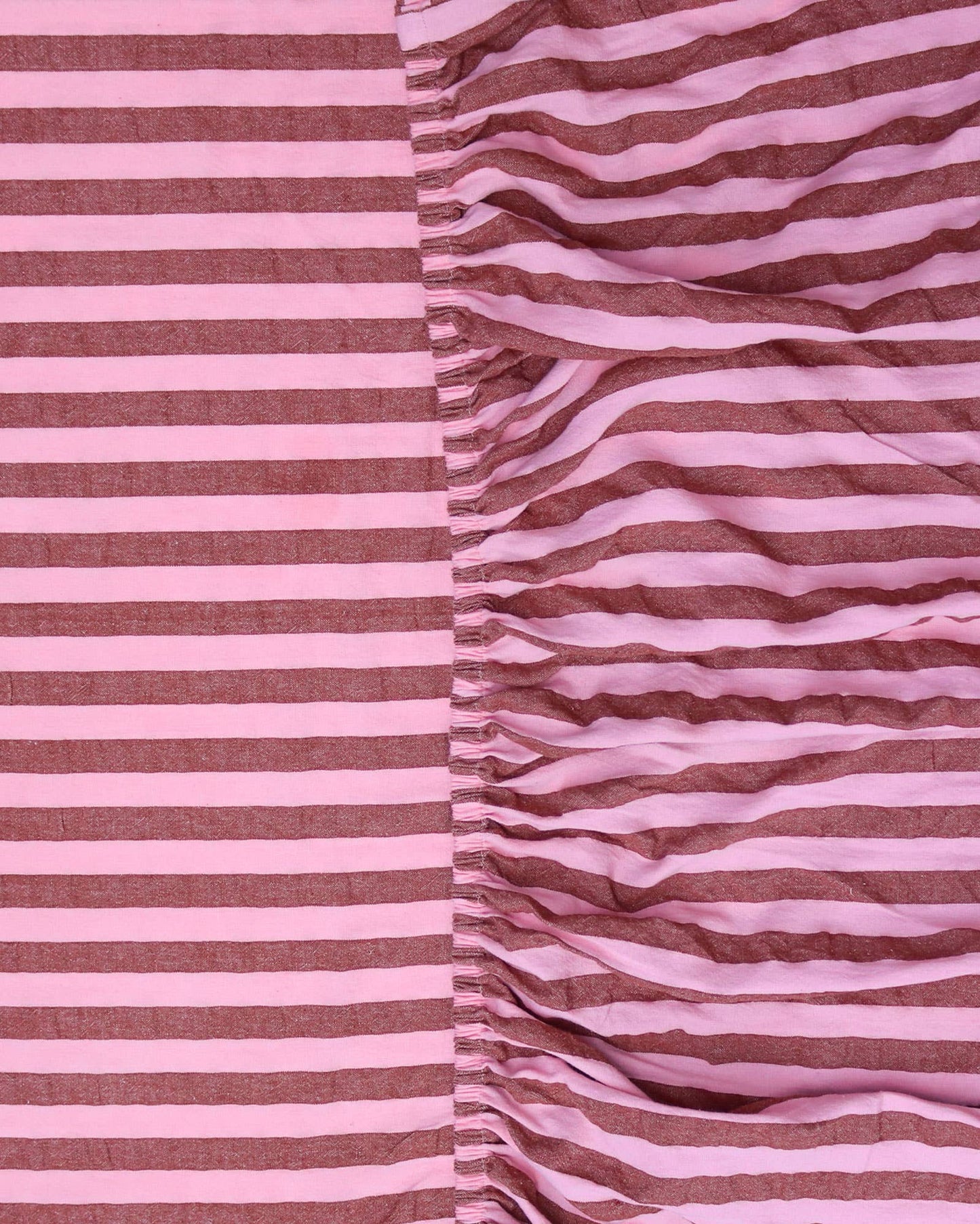 Drap contour ''Sundae Seersucker'' Fitted Sheet - Mosey Me