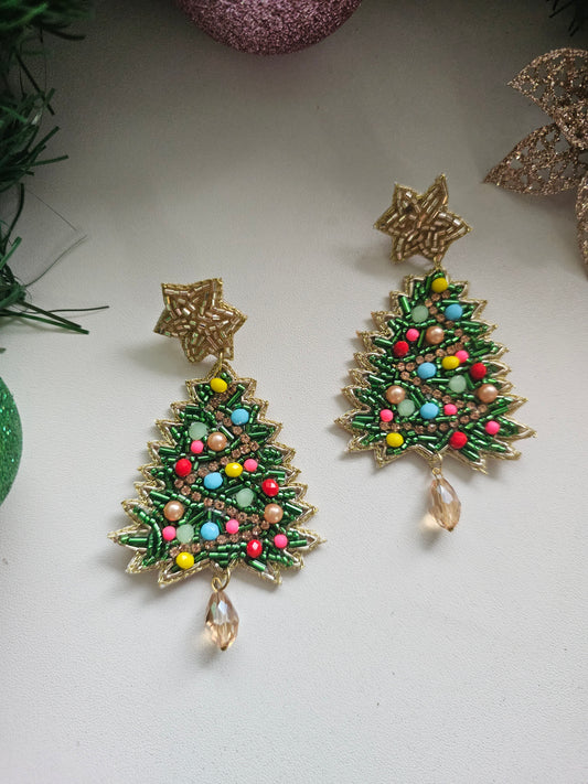 Collection of embroidery earrings-Zurii