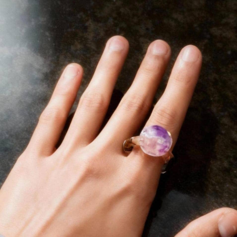 Bague lune en verre - Moon Ring - RISATO
