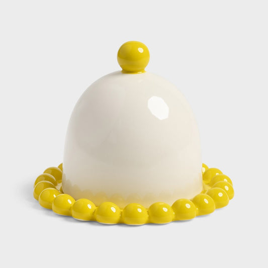 & Klevering - Beurrier Butter dish perle yellow