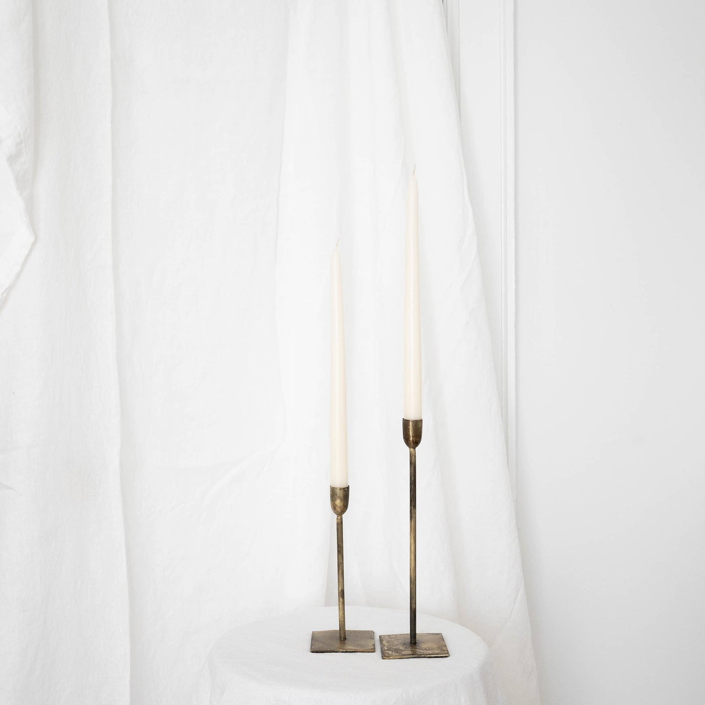 Paire de bougies longues Ivory - Taper Candles Pair