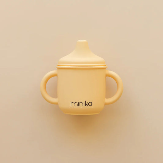 Minika silicone spout glass sippy cup