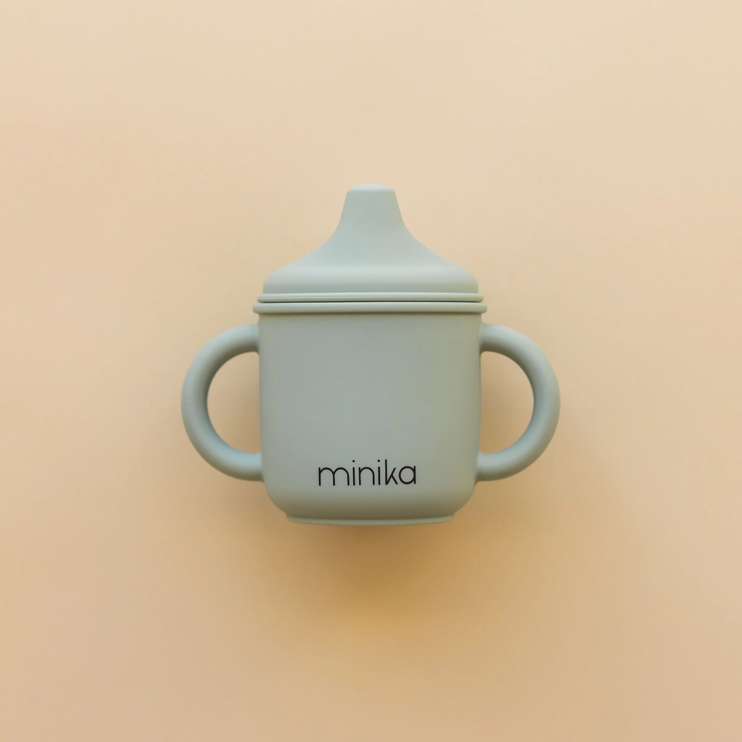 Minika silicone spout glass sippy cup