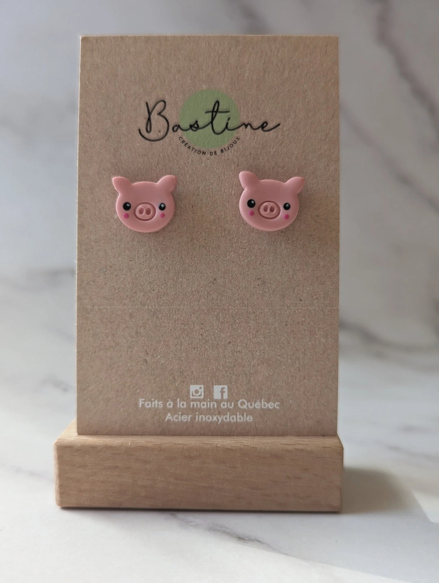 Collection petites boucles studs - Bastine