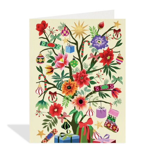 Carte de souhaits - Flower Tree- Halfpenny Postage
