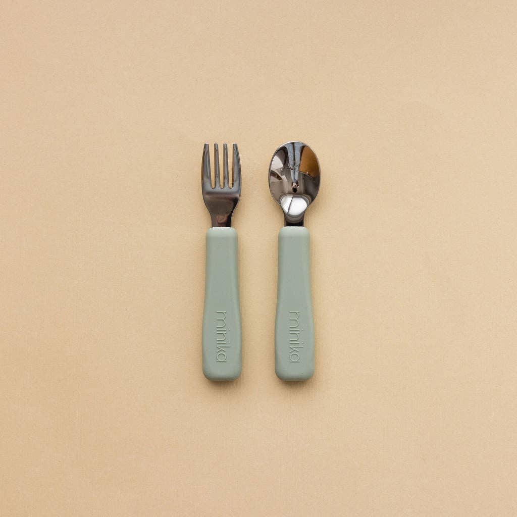 Ensemble d'ustensiles - Fork and spoon set - Minika