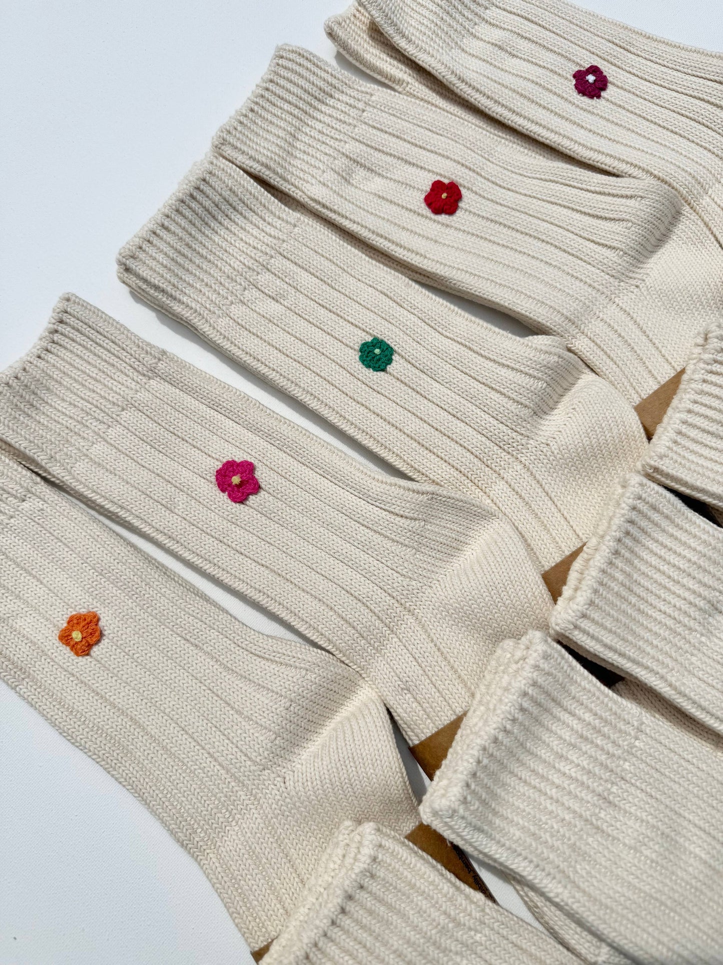 Chaussette mini fleur crochetée - Billy Bamboo