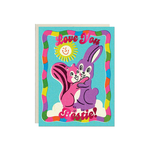 Carte de souhait "Love You Bestie!" - Lucky Goods Paper