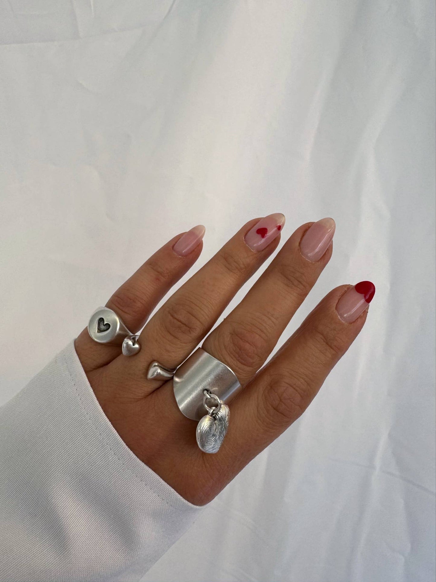 Bague coeur argent - Handmade Silver Heart Ring - Christina Christi
