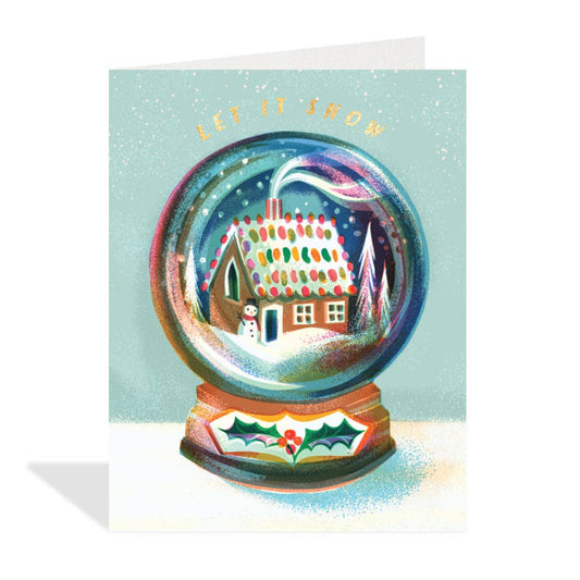 Carte de souhaits Let it Snow -  Halfpenny Postage