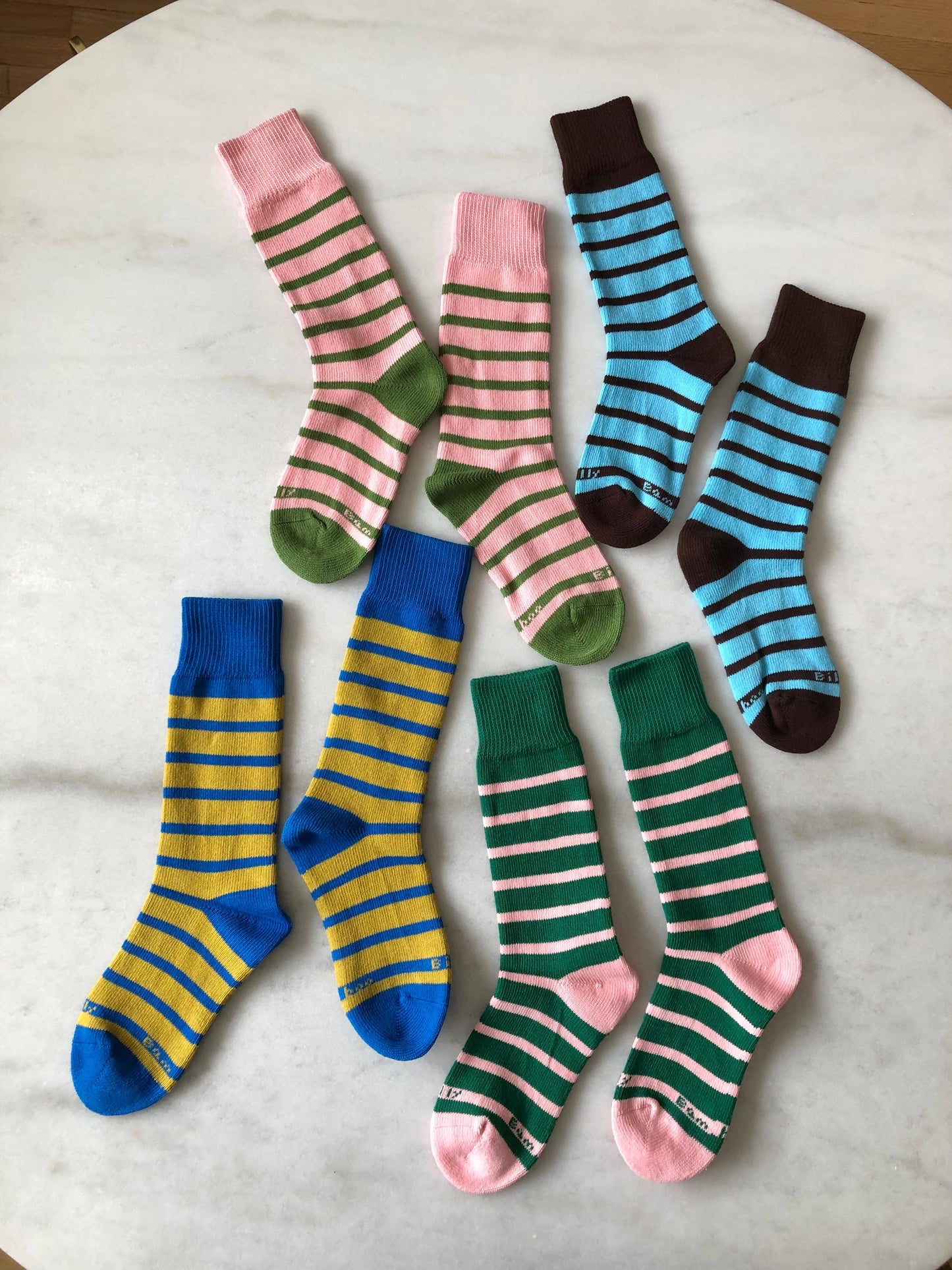 Chaussettes Rayees MAKINO POP STRIPE HIGH SOCKS - Billy Bamboo -