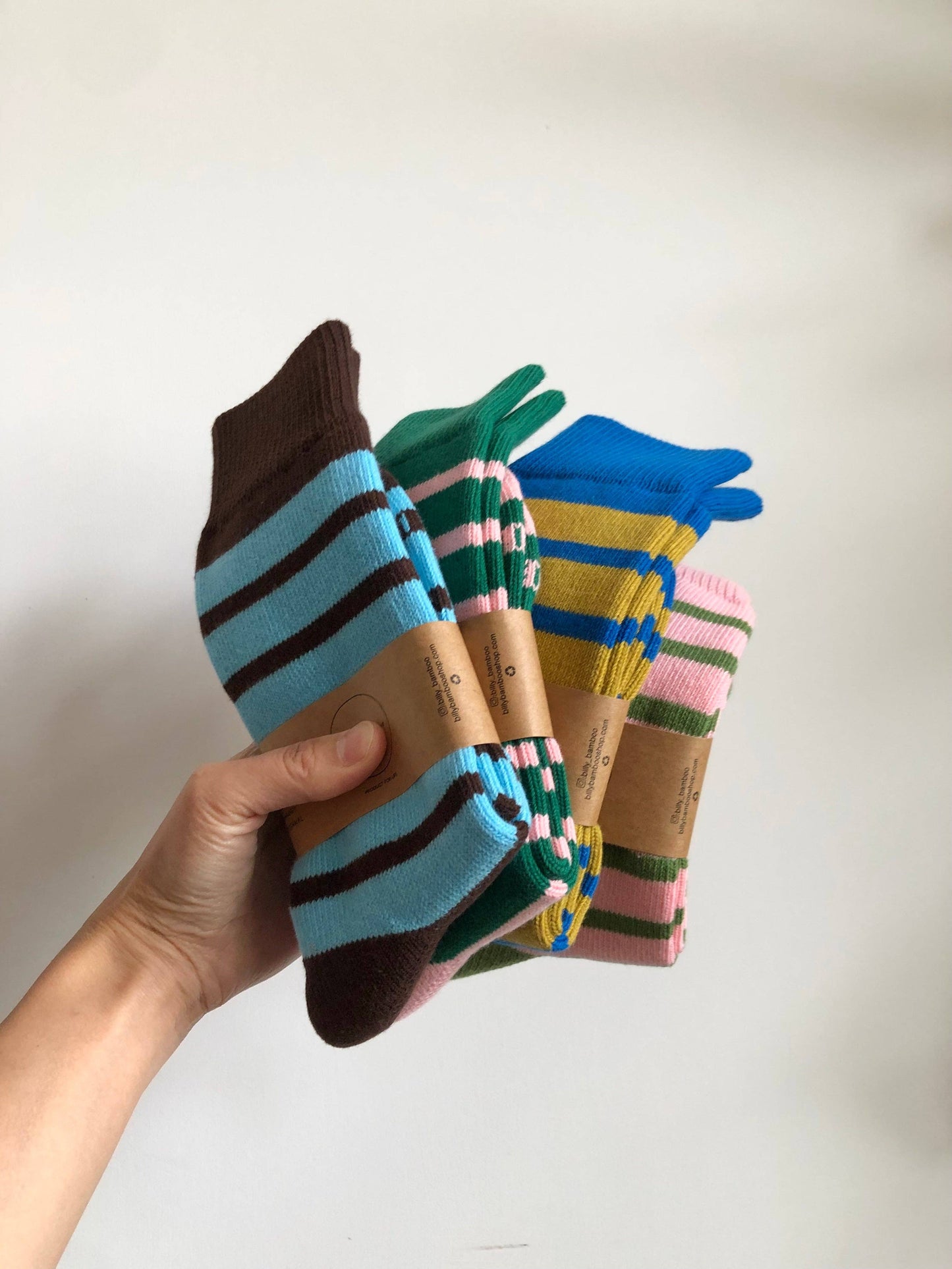 Chaussettes Rayees MAKINO POP STRIPE HIGH SOCKS - Billy Bamboo -