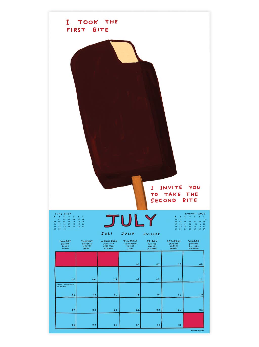 Calendrier 2027 - David Shrigley x Brainbox Candy