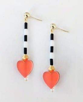 Boucles King of Hearts coeur rouge - Jill Makes