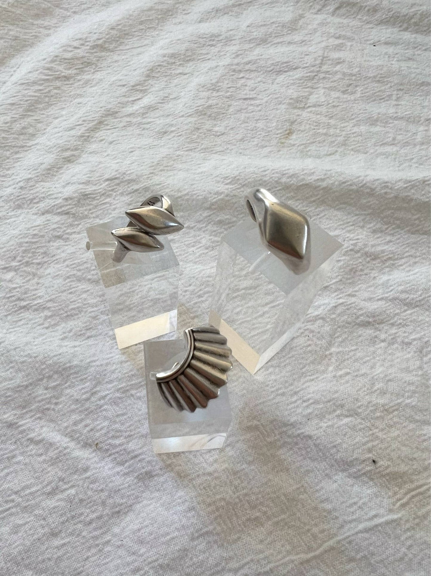 Bague double losange argent - Silver double rhombus ring - Christina Christi