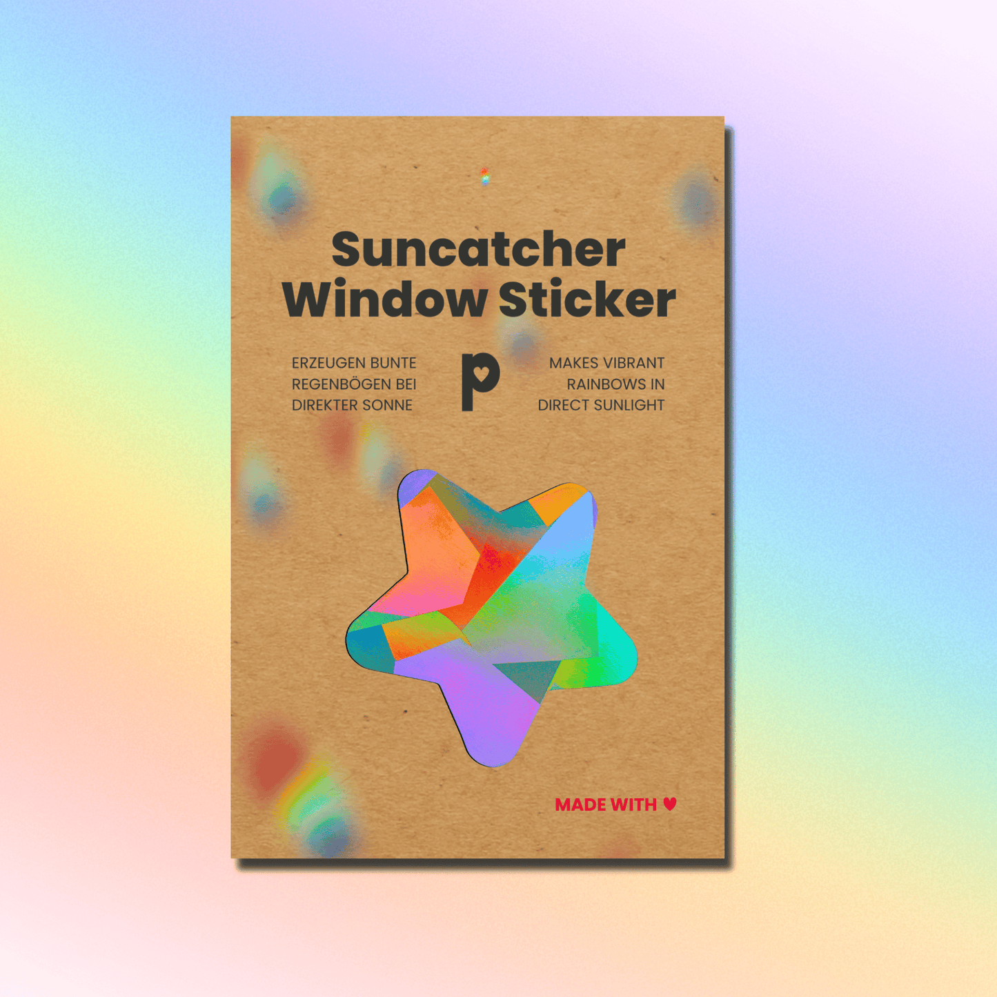 Autocollant pour fenêtre capteur de soleil ''Star'' Suncatcher Window Sticker - Plottkowski