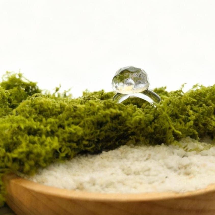 Bague lune en verre - Moon Ring - RISATO