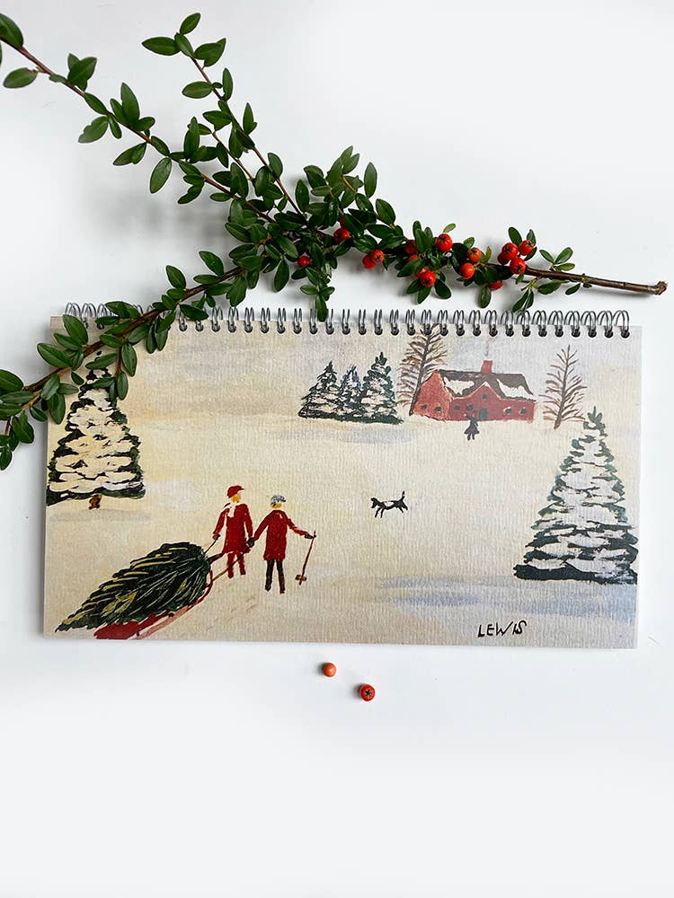 Cahier de Notes Luge Maud Lewis Tobogganing - ecojot