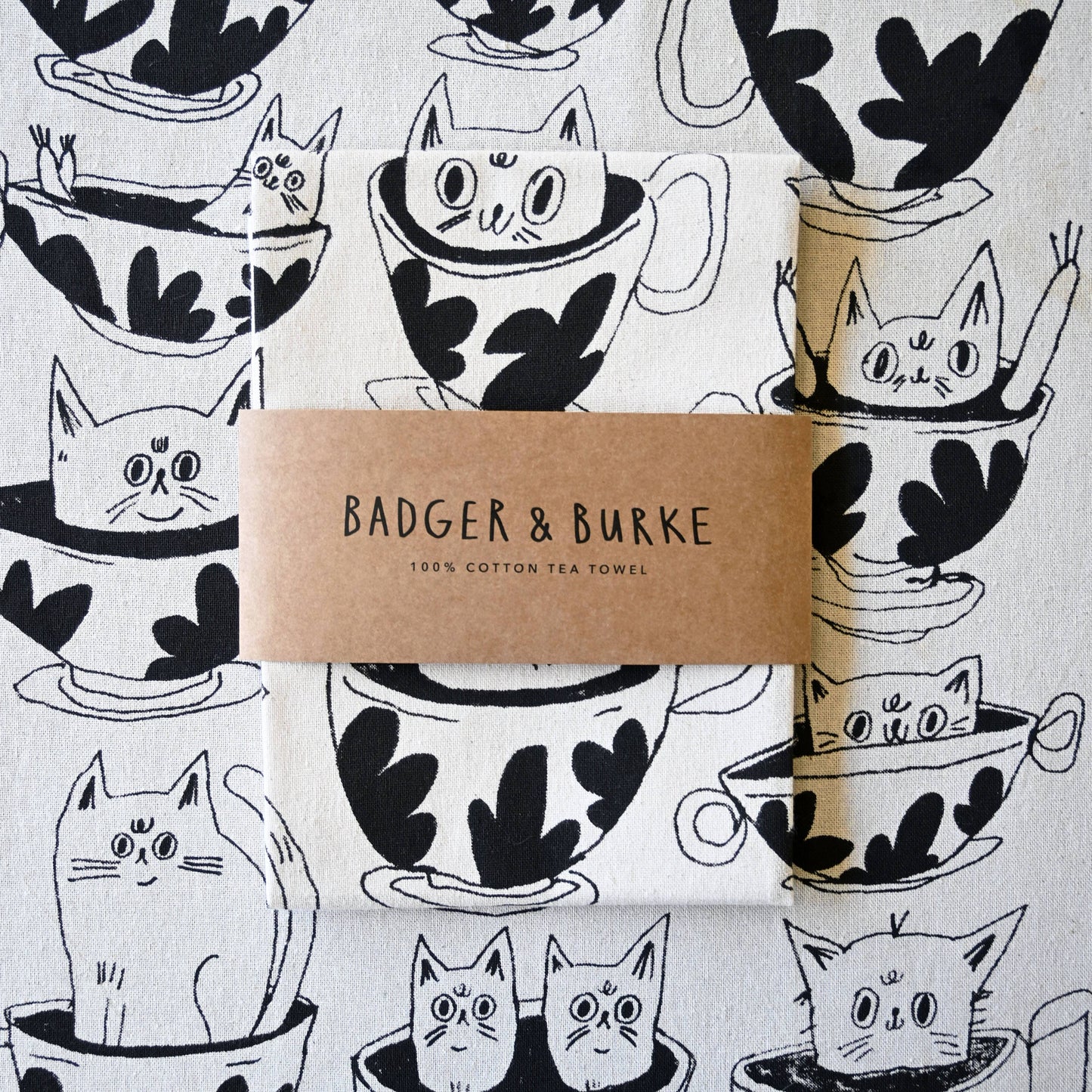 Linge à vaisselle Tea Time Tea Towel - Badger & Burke