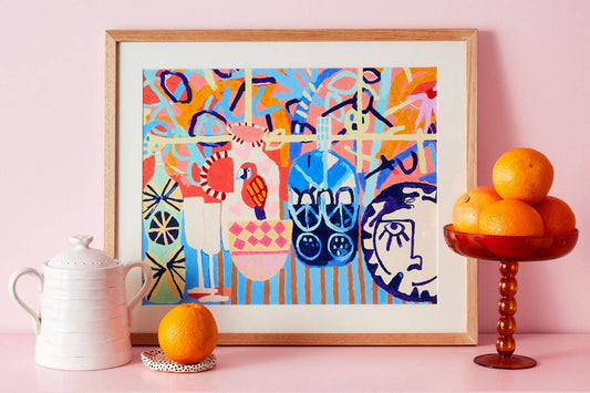 Peinture à numéro ''Kitchen Window'' Paint by Numbers - Journey Of Something
