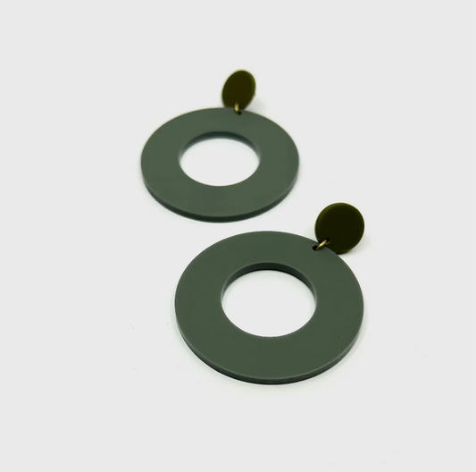 Boucles ''Ida Khaki'' Earrings - Darlings of Denmark