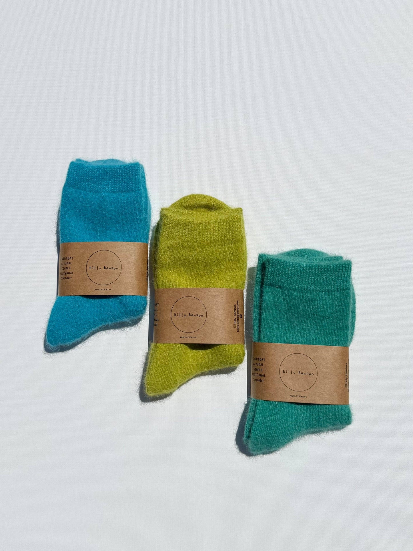 Chaussettes fluffy angora - Fluffy Angora Socks - Billy Bamboo