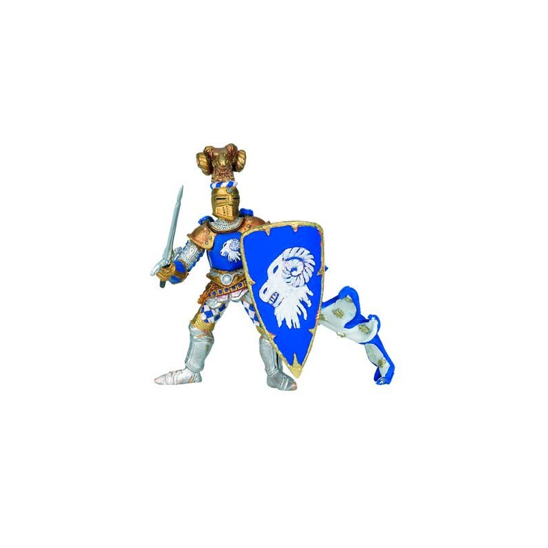 Figurine 	MAÎTRE DES ARMES CIMIER BÉLIER BLEU - PAPO