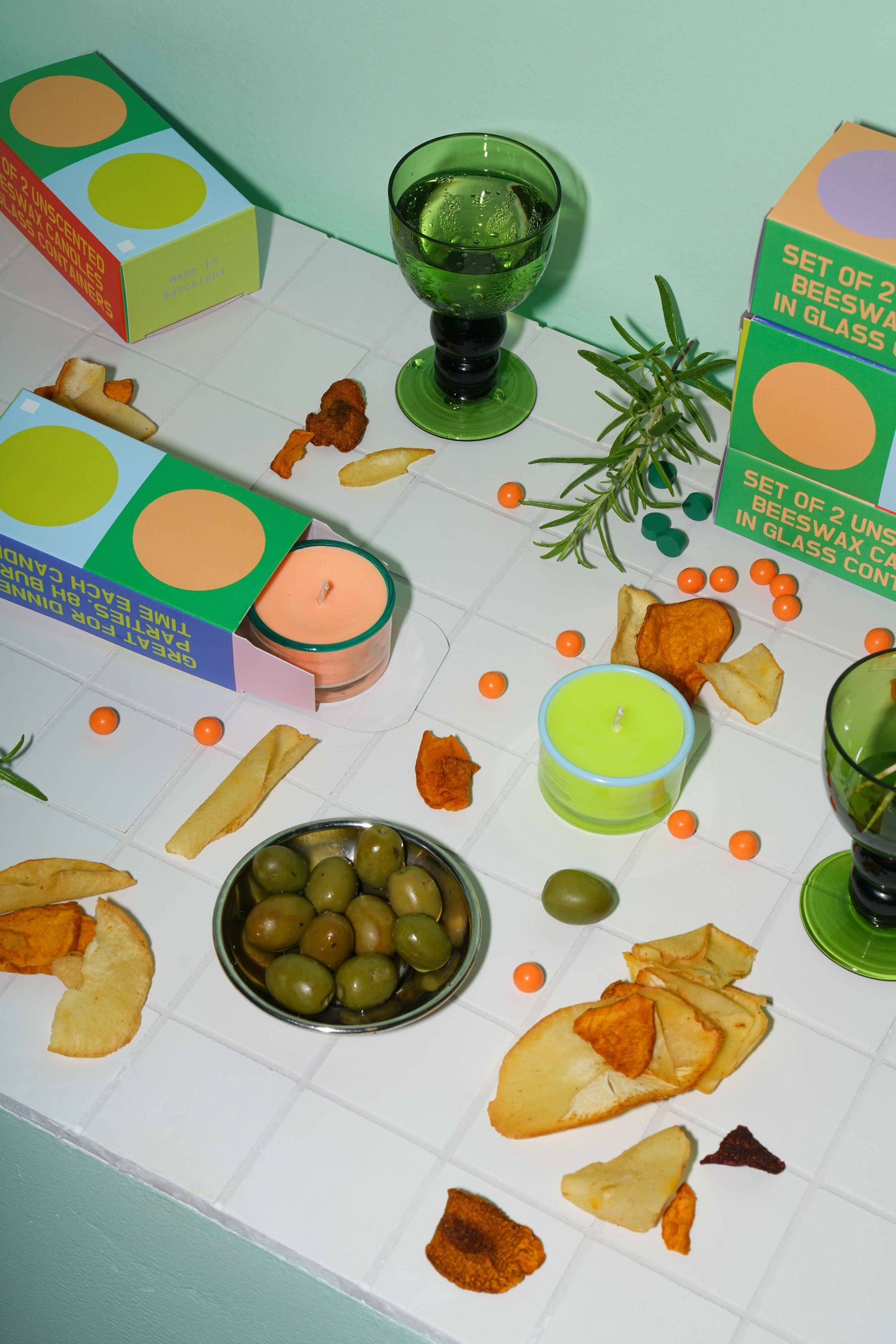 Duo de bougie ''party candle'' - To:From