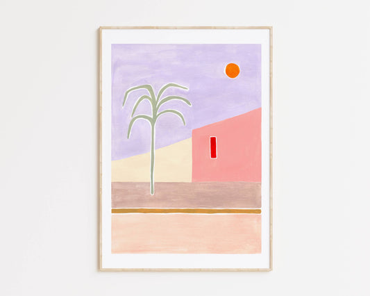 Affiche 'House & Palms'' - Depeapa
