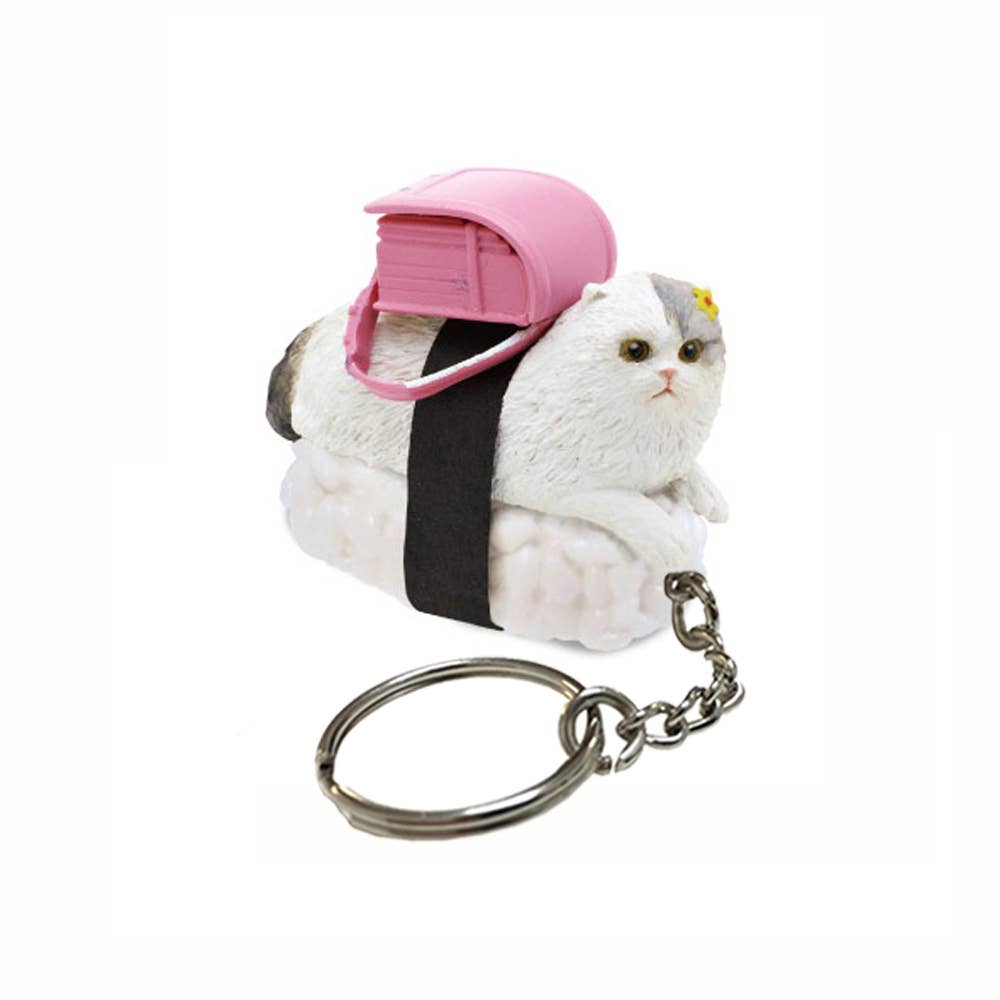 Porte Cle Mystere Sushi Cat (Nekozushi) Keyring Blind Box - Clever Idiots Inc.