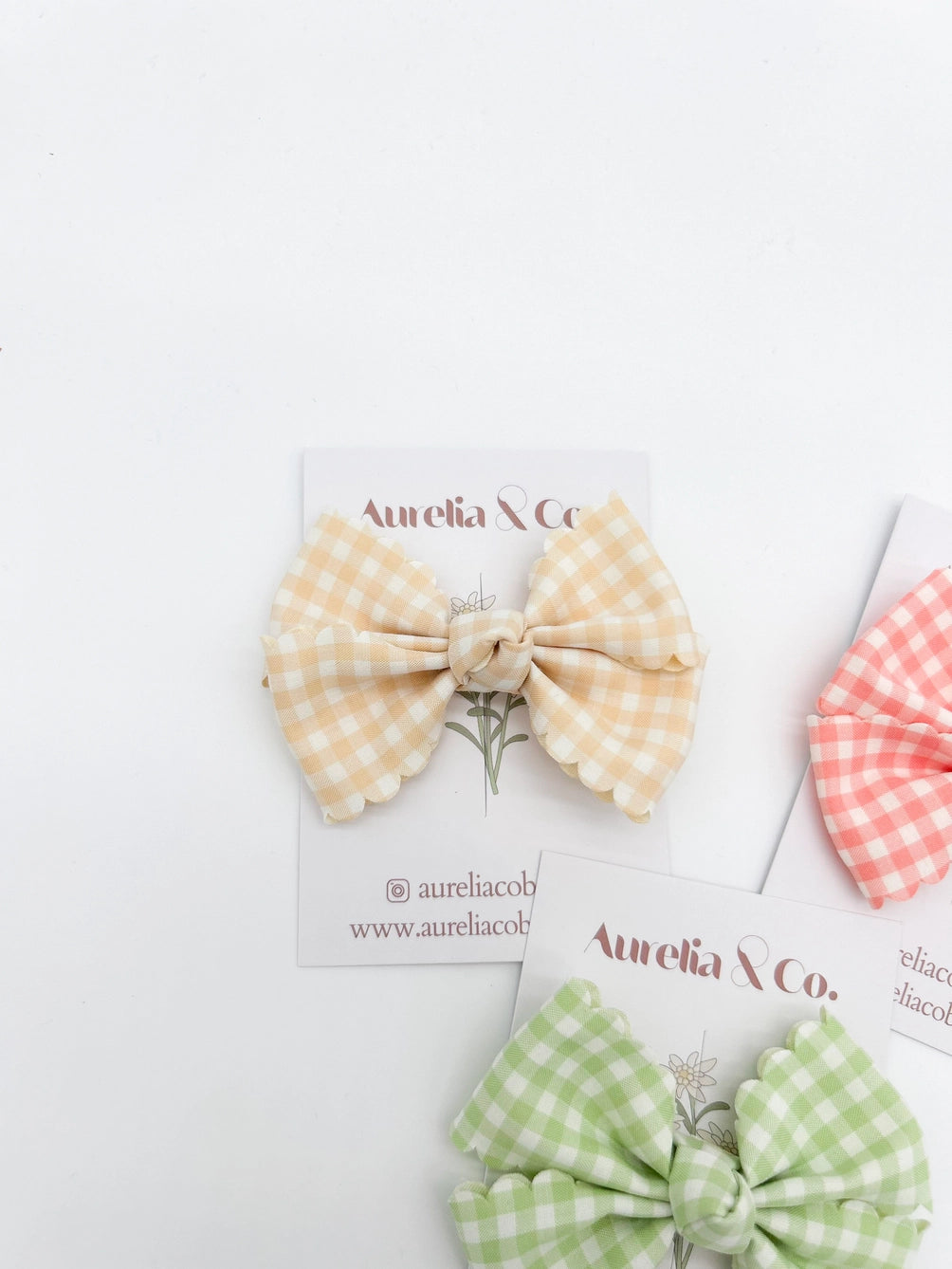 Pince pour les cheveux ''vichy'' - Aurelia & Co.