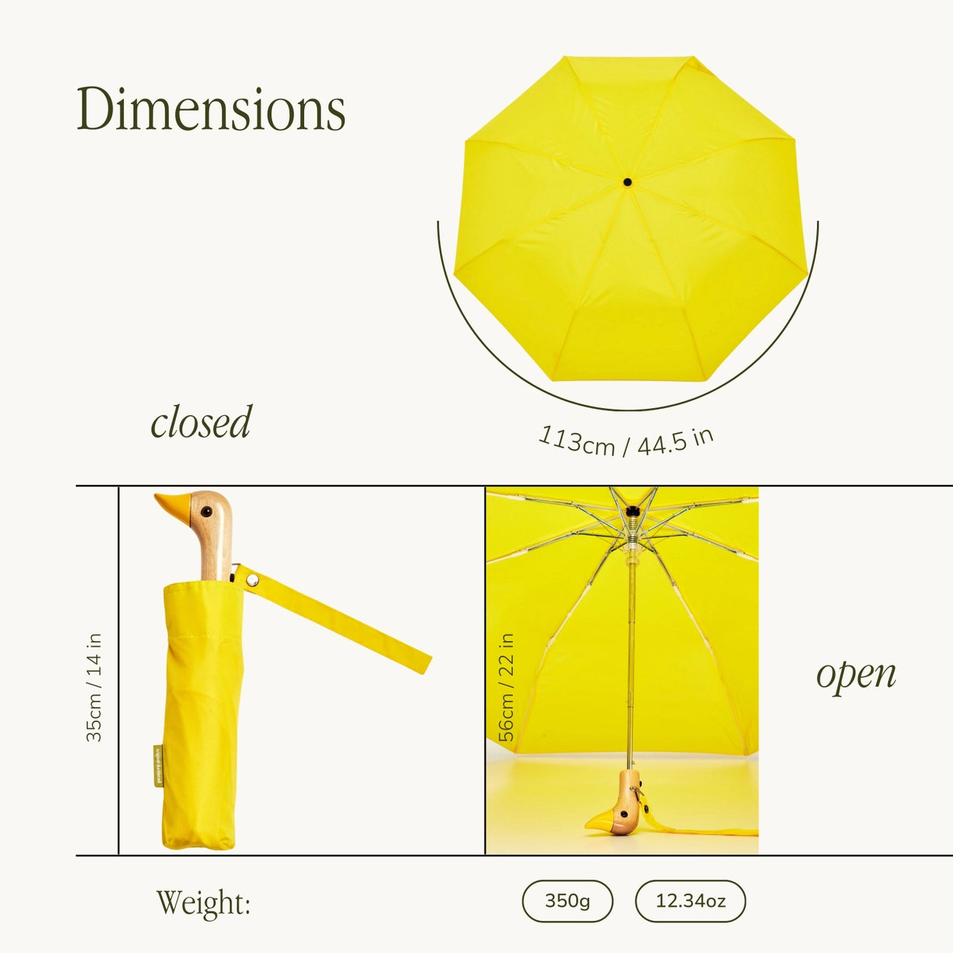 Parapluie Signature yellow - Original Duckhead