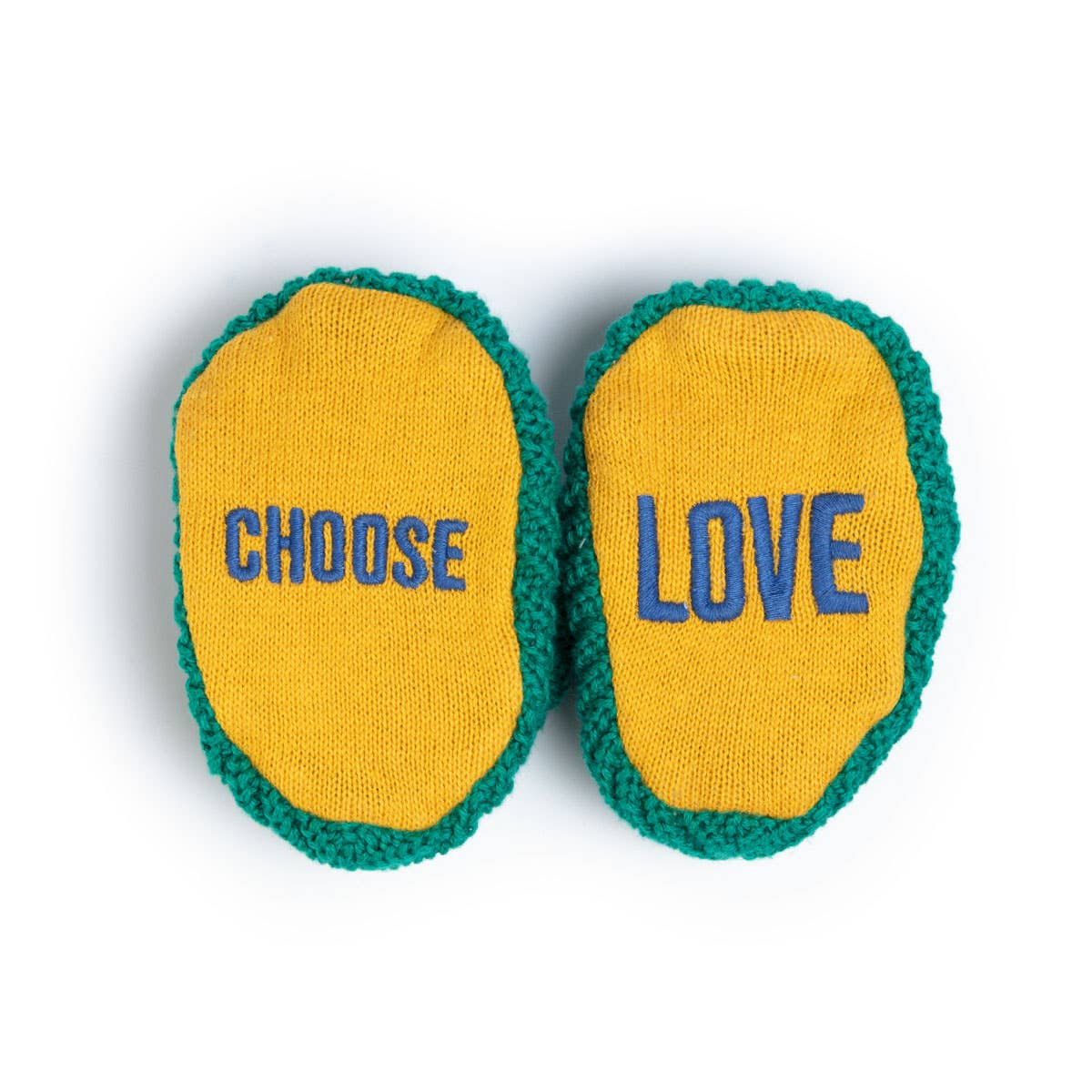 Chaussettes chaussons tricotées coton pour bébé 'Choose Love' - Sophie Home