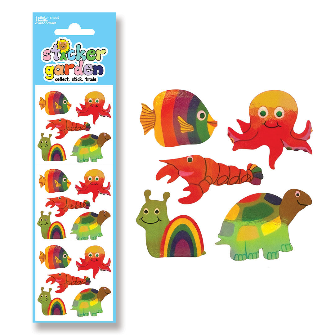 Collection autocollants retro - Sticker Garden