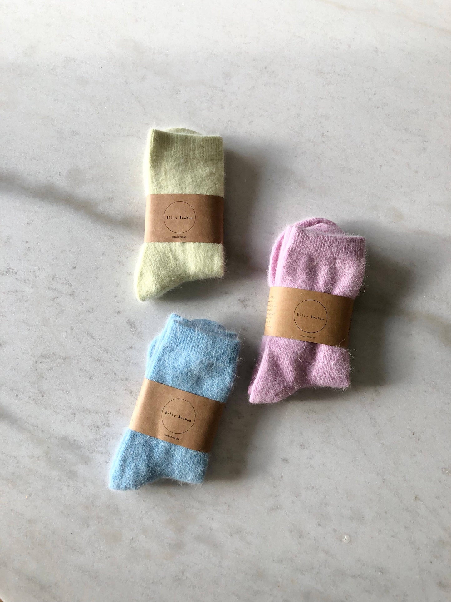 Chaussettes fluffy angora - Fluffy Angora Socks - Billy Bamboo