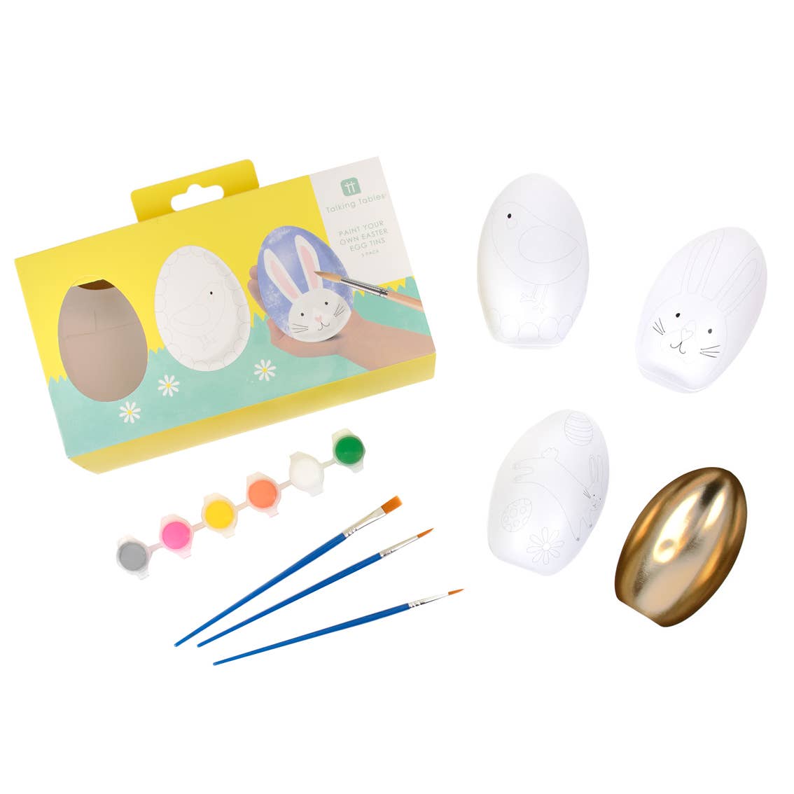 Kit de boîtes à œufs de Pâques à peindre soi-même