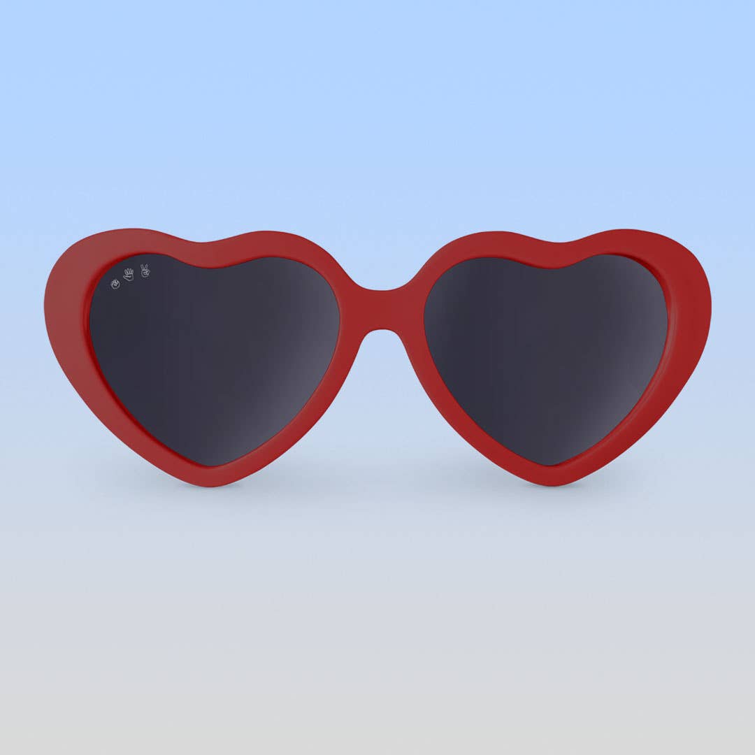 Lunettes de soleil en Coeur Rouge - Cranberry Heart Sunglasses - Roshambo