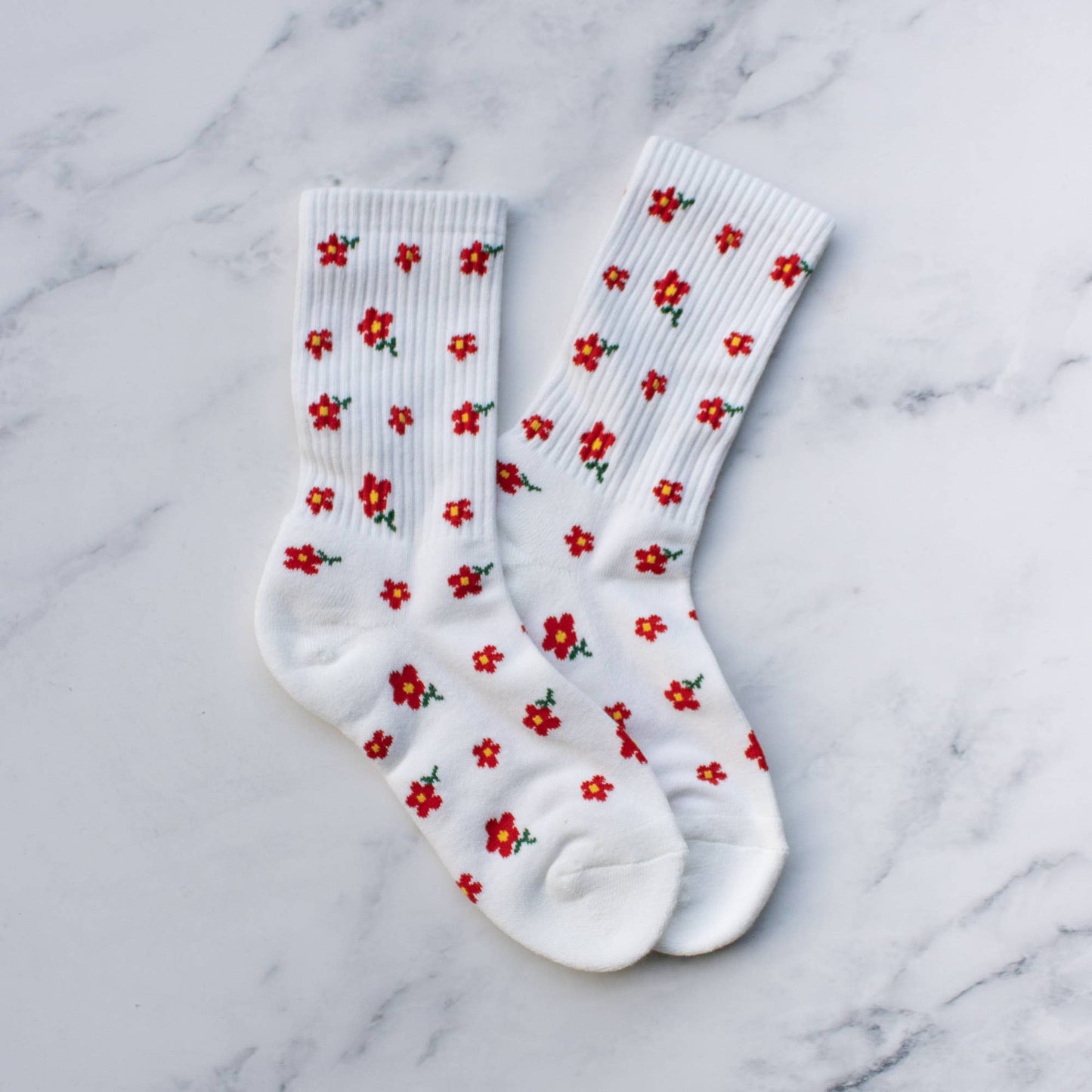 Chaussettes petites fleurs - Tiepology