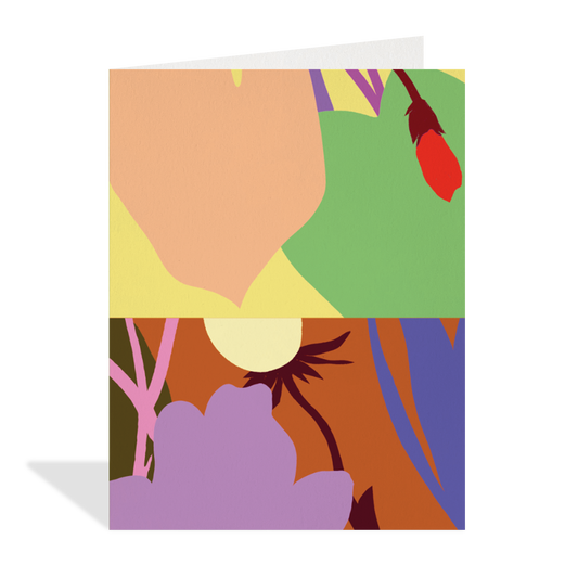 Carte de souhaits  Petal Study -  Halfpenny Postage -