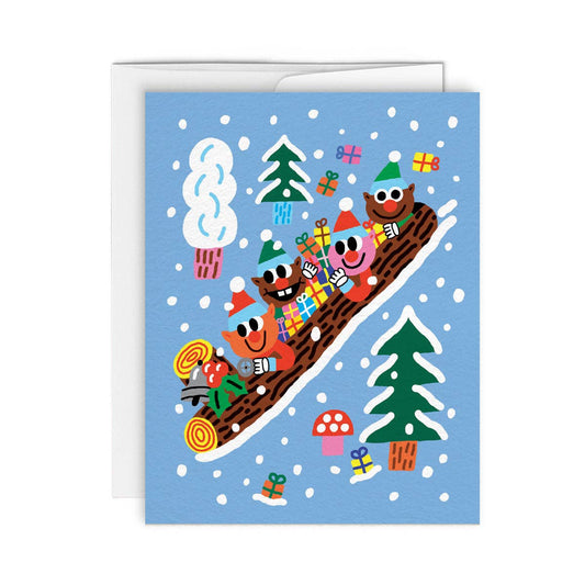 LUTINS — Carte de souhait - Greeting Card - Paperole