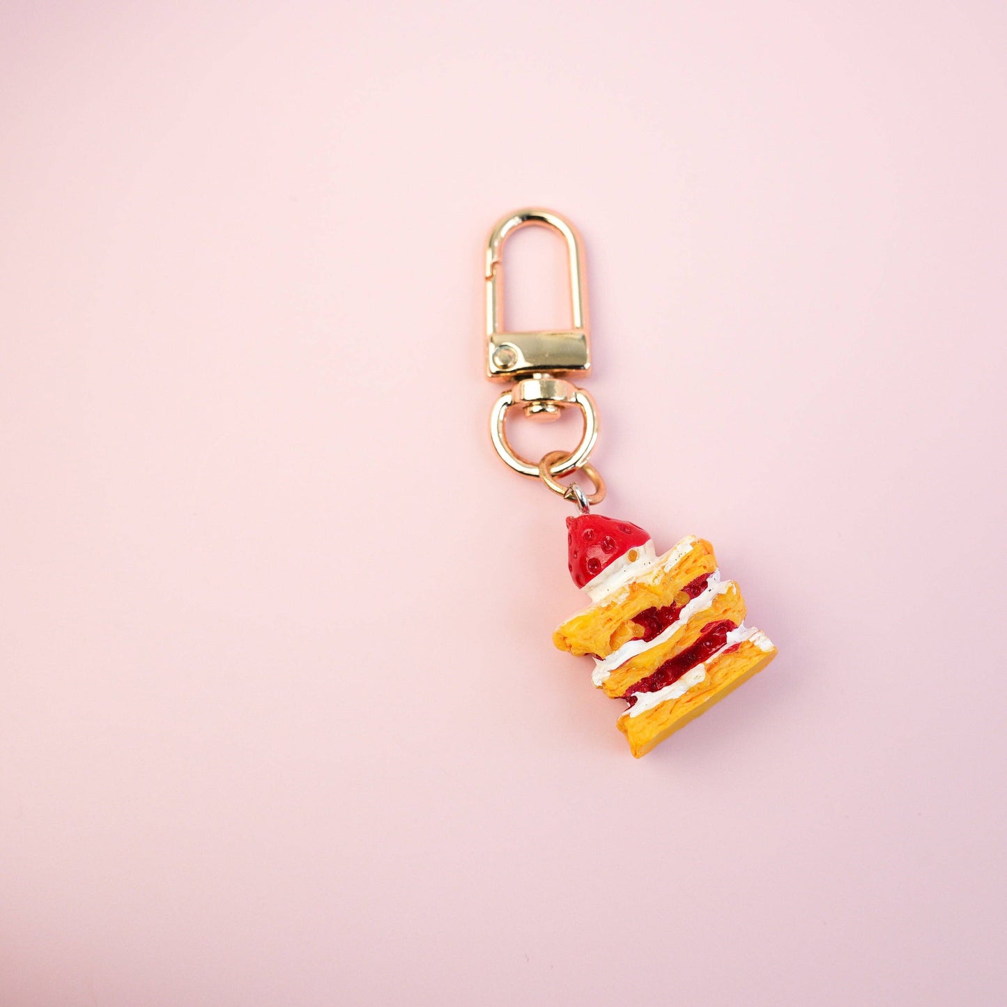 Porte clé STRAWBERRY CAKE Keychain - Mini Story Co