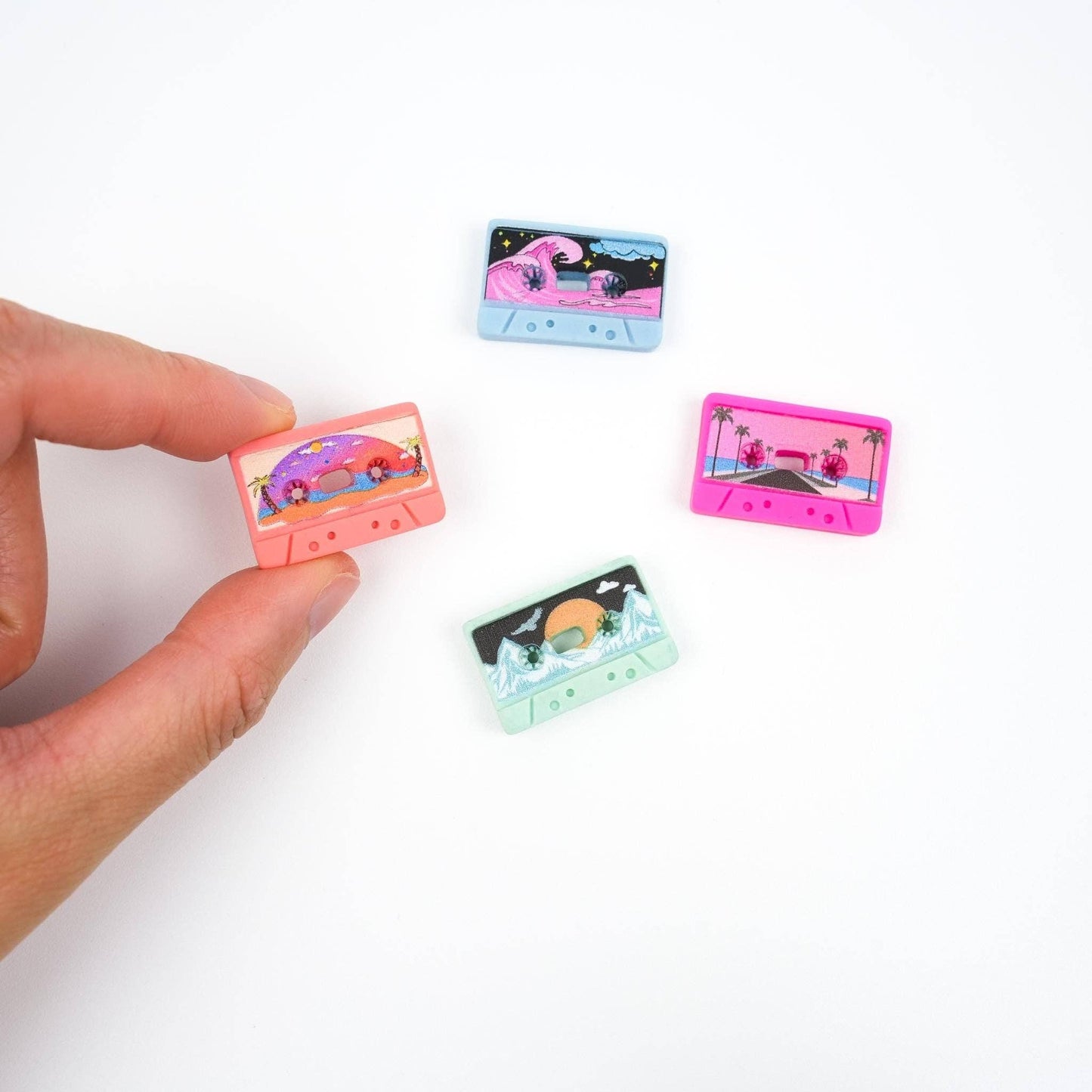 Ensemble de 4 aimants CASSETTES magnet set - Mini Story Co