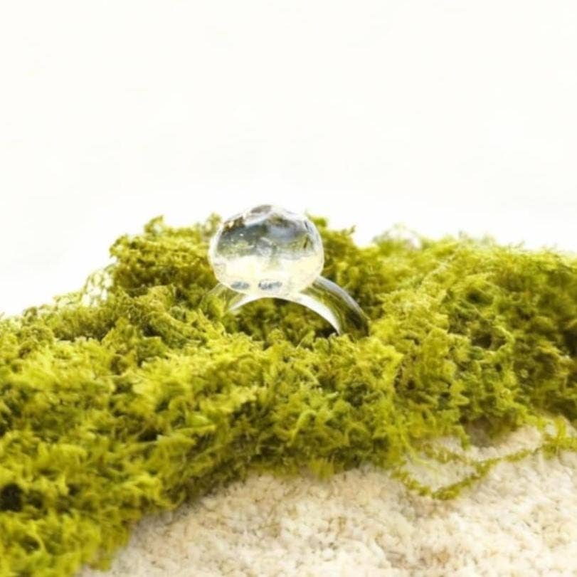 Bague lune en verre - Moon Ring - RISATO
