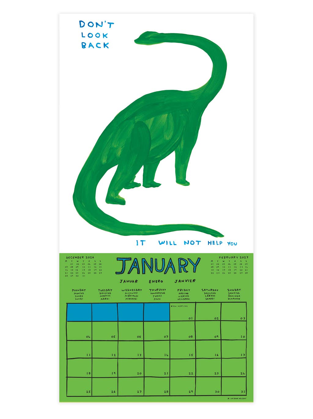 Calendrier 2027 - David Shrigley x Brainbox Candy