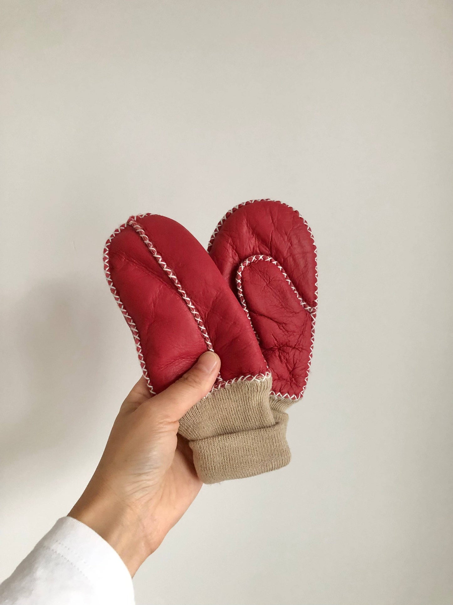 Mitaines pour enfants en peau de mouton - Kids Shearling Mittens - Billy Bamboo