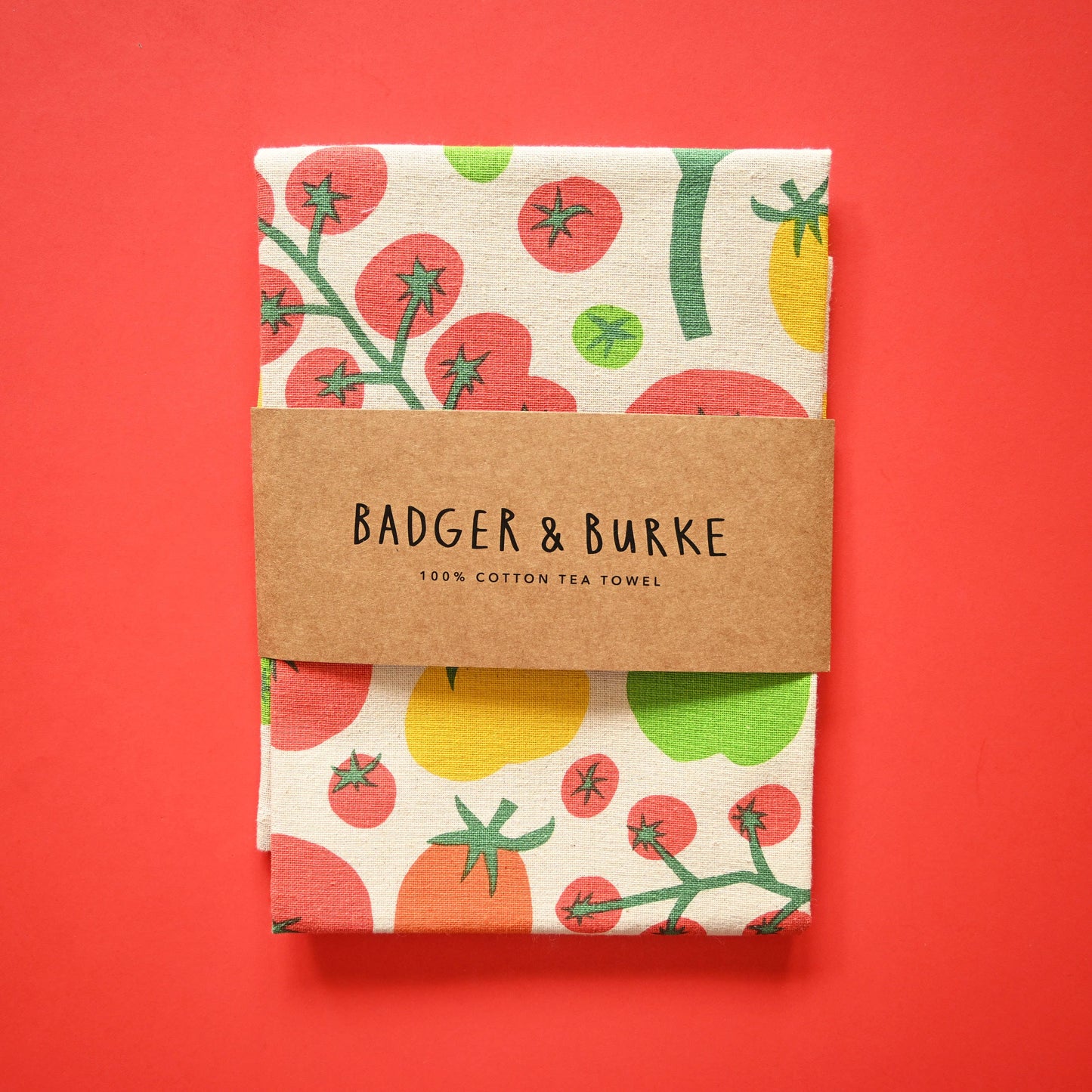 Linge à vaisselle Tomato Tea Towel - Badger & Burke